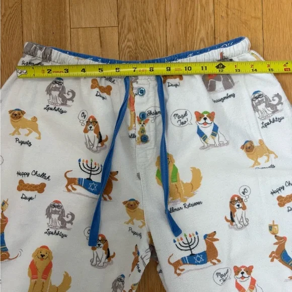 HTF P.J. Salvage Happy Pawnukkah Dog Hanukkah Flannel Pajama Set - Size M - Picture 7 of 10